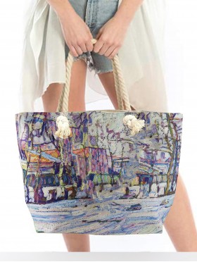 Abraham Manievich: Winter Oil Painting Shoulder Bag